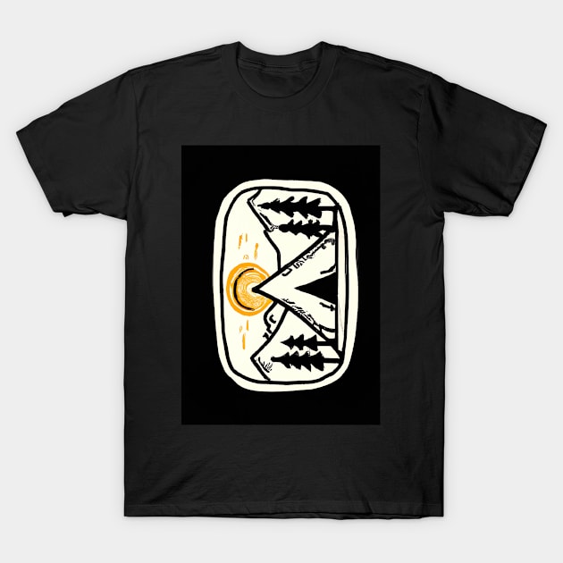 Camping Sunset T-Shirt by maxcode